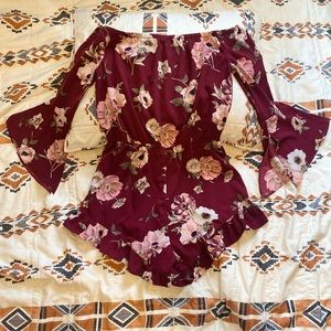 Romper: Off the shoulder